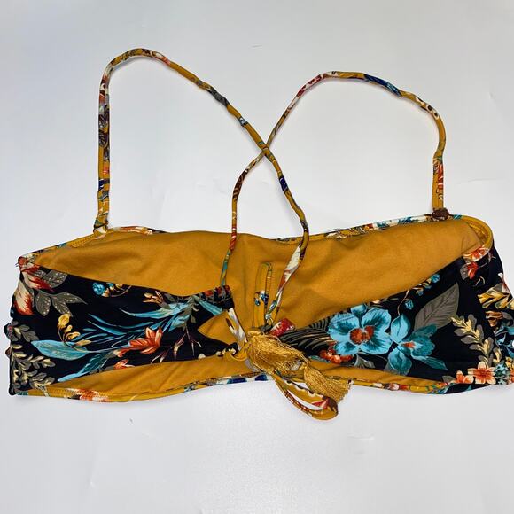 Time and Tru Desert Bloom Bandeau Swim Bathing Suit Bikini Top Women's Size XL - Picture 5 of 9